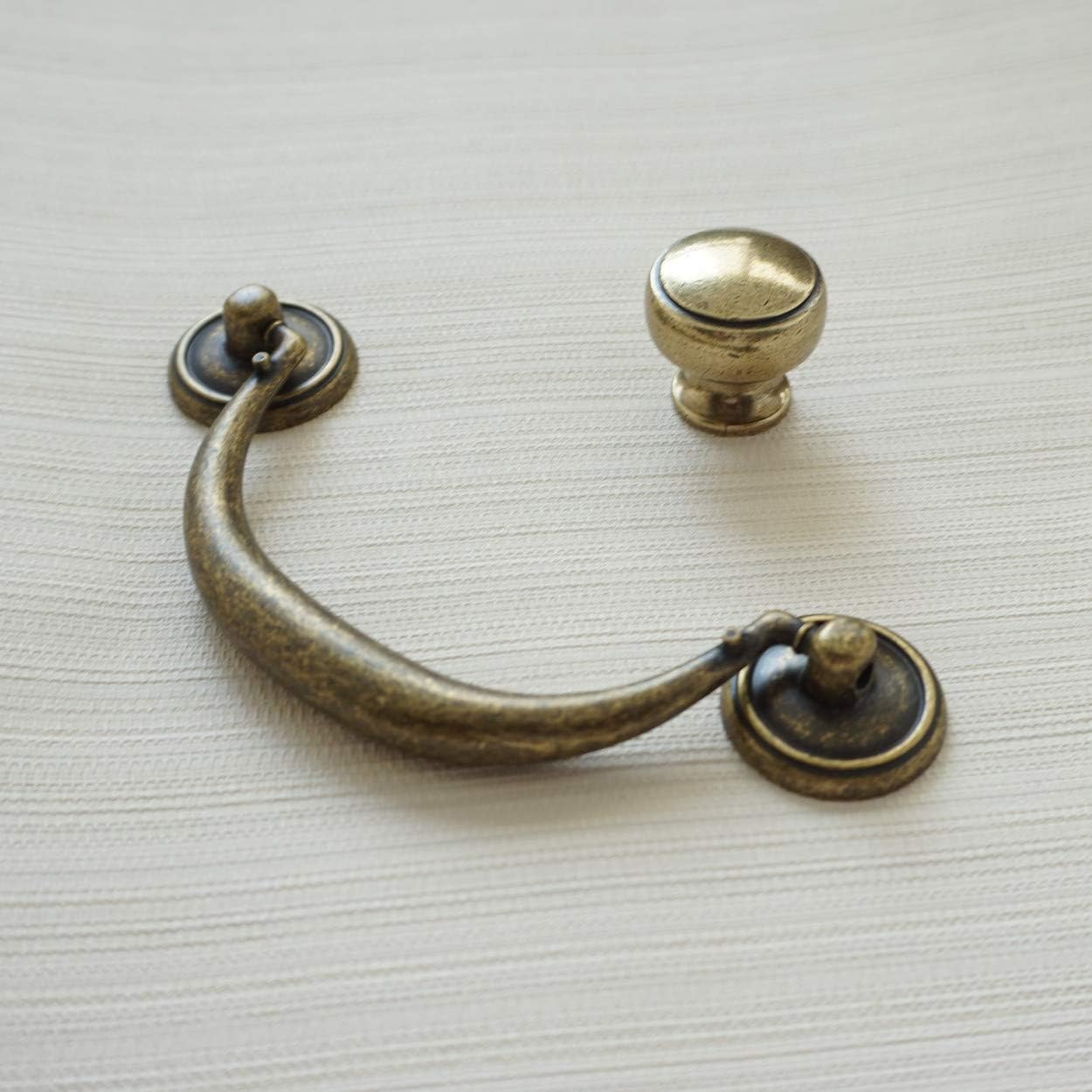 Furniture Hardware Drop Pulls - Poignées d'armoire en Bronze Antique, bibliothèque