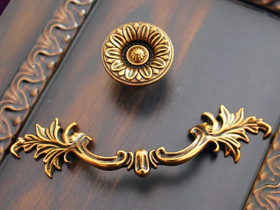 Furniture Hardware Drop Pulls - Poignées de tiroir Vintage, anneau de
