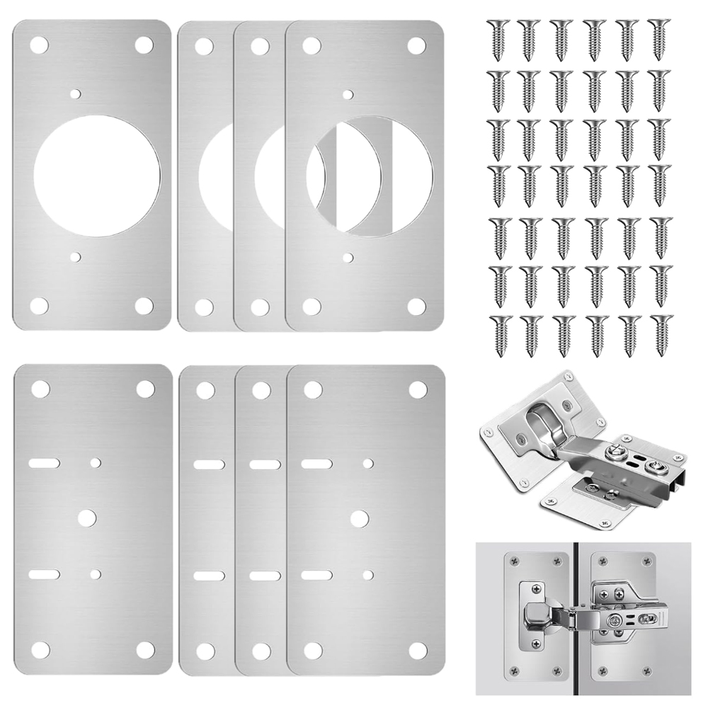 Furniture Hardware Manufacturers - Kit de charnières 4/8/12, plaque de