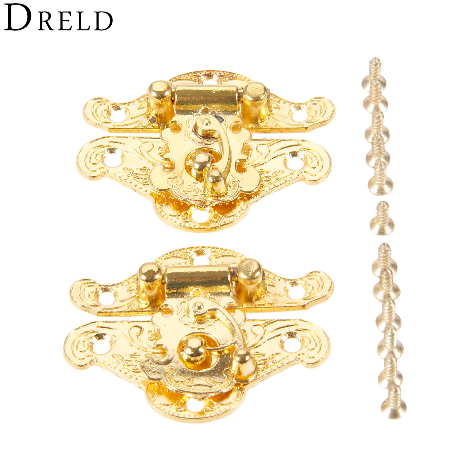Furniture Hardware Manufacturers - DRELD-Loquets dorés antiques pour boîte à
