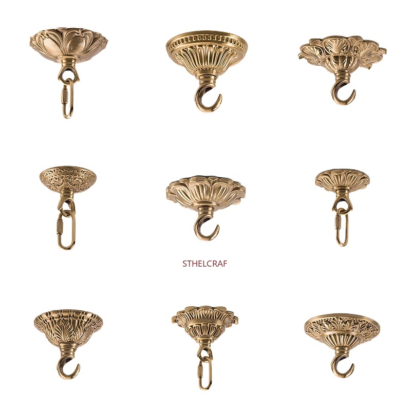 Furniture Hardware Brass - 1 pièce Crochet en laiton haut