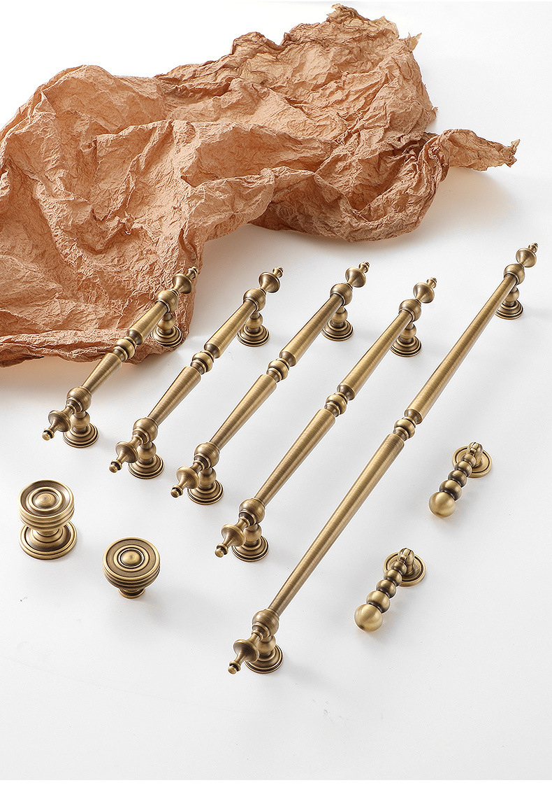 Furniture Hardware Drop Pulls - Armoire en laiton massif, quincaillerie de