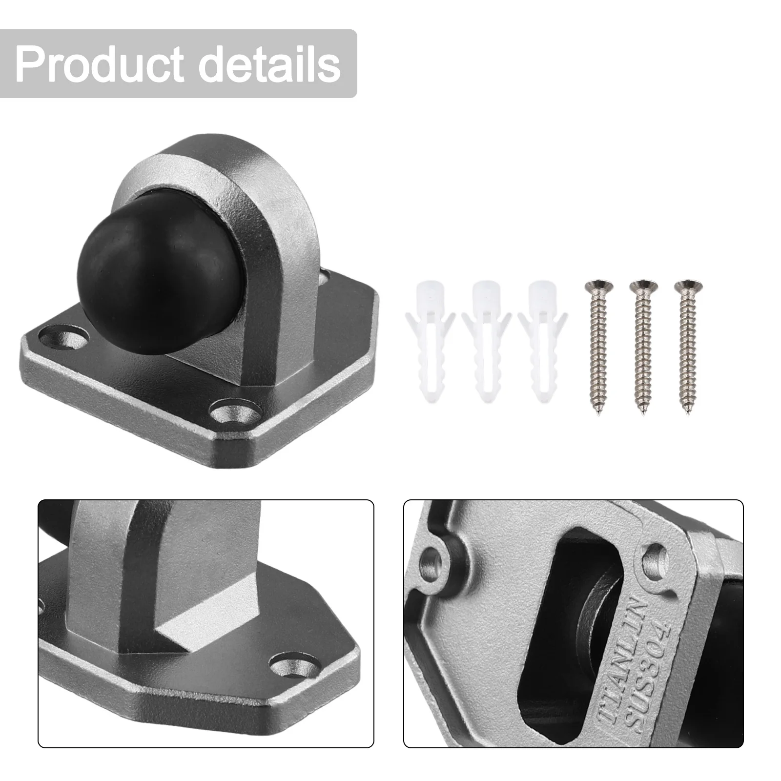 Brand Hardware Furniture - Butoir de porte mural anti-vent en