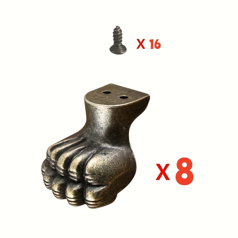 Furniture Hardware Brass - 8 pièces de pieds décoratifs antiques