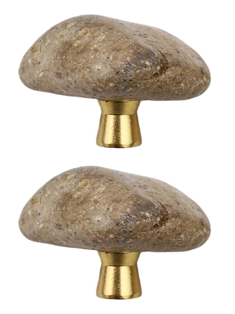 Unique Furniture Hardware - Poignées de porte en pierre naturelle,