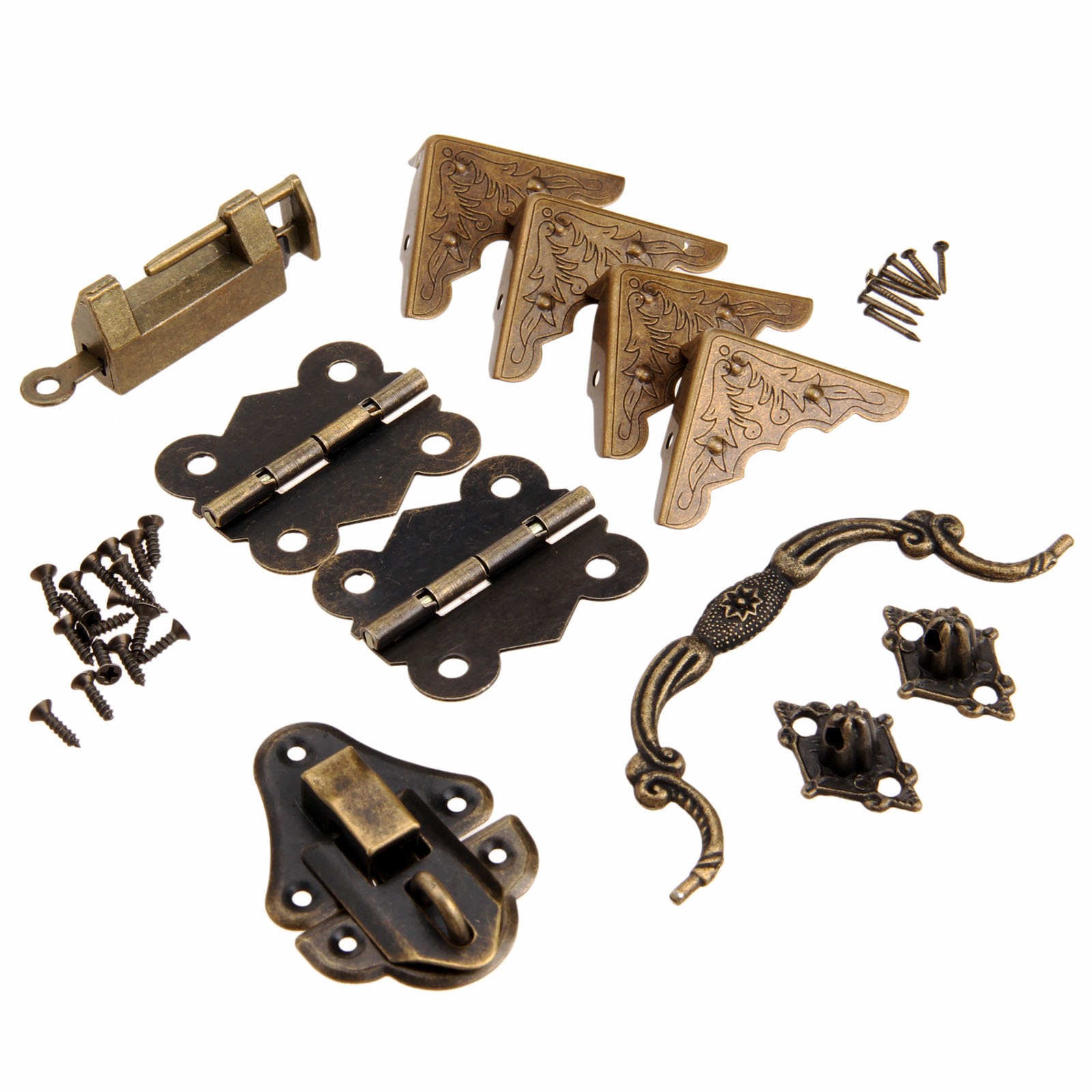 Furniture Hardware Brass - Loquet de boîte en bois antique,
