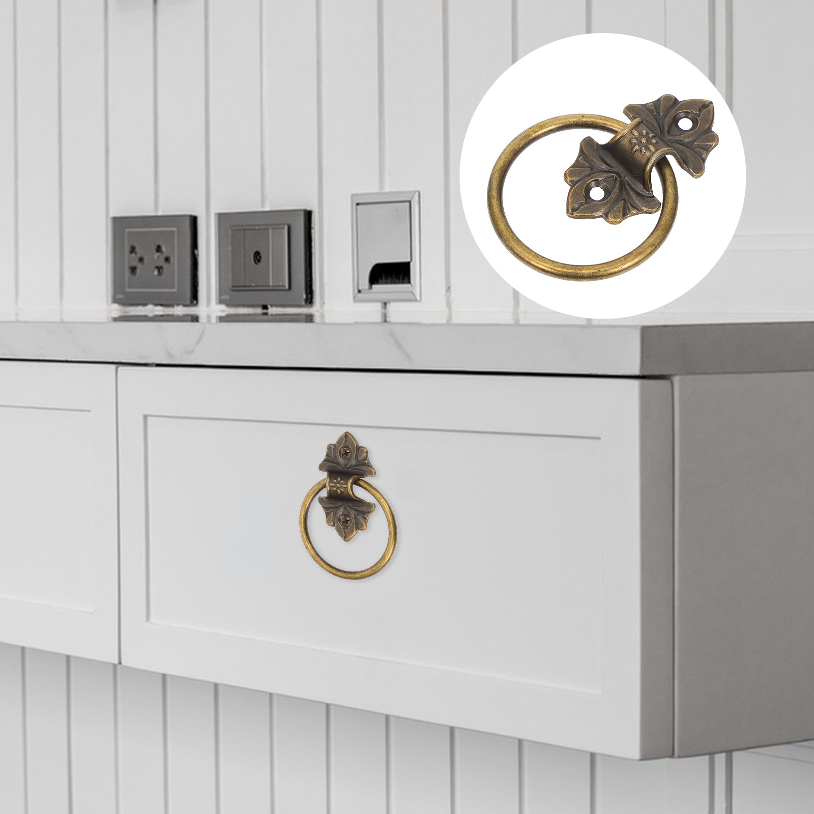 Furniture Hardware Drop Pulls - 2 pièces de poignées de meubles