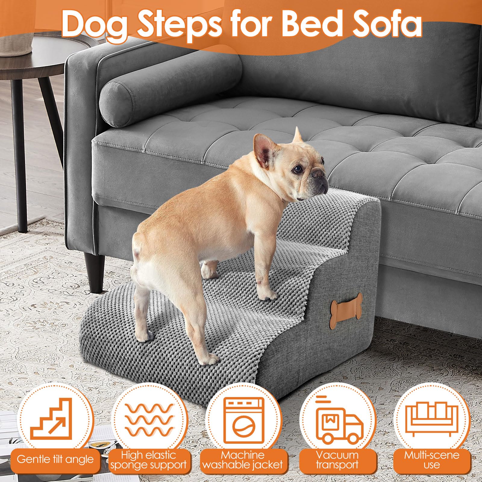 Furniture Hardware For Bed - Rampe d'accès pour chiens à poignée