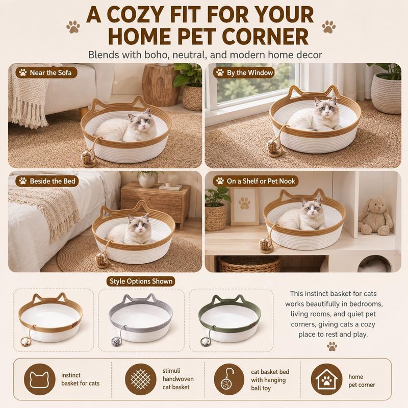 Panier-lit pour chat en corde  - Furniture Hardware For Bed avis et prix