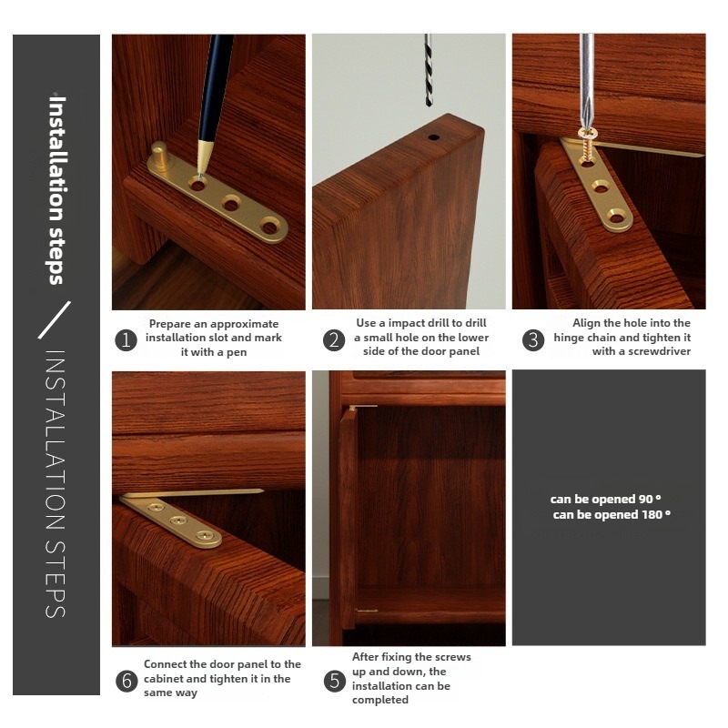 Charnière pivotante en cuivre  - Furniture Hardware Brass avis et prix